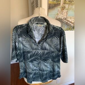 Tommy Bahama leaf Print Polo Shirt, excellent condition
